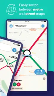 dubai metro interactive map iphone bildschirmfoto 2