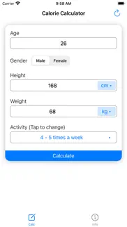 calorie calculator - tdee calc iphone images 1
