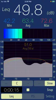 sound level analyzer iPhone Captures Décran 3