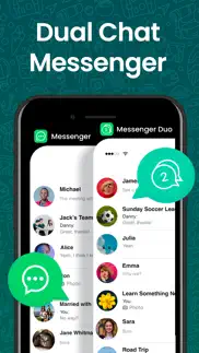 messenger duo for whatsapp + iphone capturas de pantalla 1