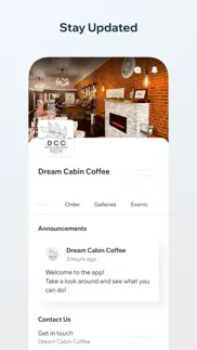 dream cabin coffee iPhone Captures Décran 3