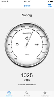 barometer - luftdruck prognose iphone bildschirmfoto 1