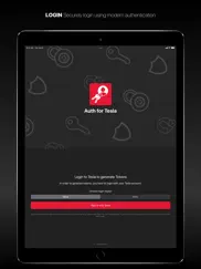 auth app for tesla iPad Captures Décran 1
