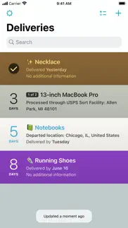 deliveries: a package tracker iphone images 1