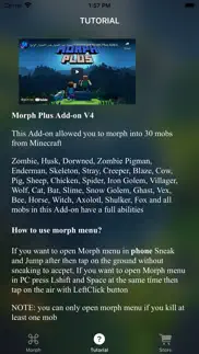mcpe addons - morph mods iphone resimleri 4