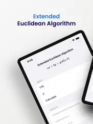 extended euclidian algorithm ipad bildschirmfoto 1