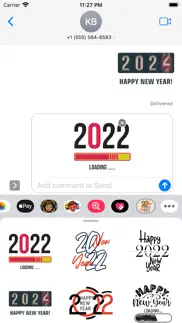 new year 2022 home stickers iphone images 1