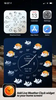 weather clock widget iphone images 1