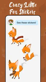 crazy little fox stickers iphone images 3