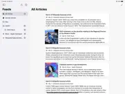 cloudnews - feed reader ipad capturas de pantalla 1