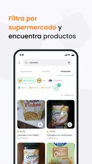 myrealfood: escáner y recetas iphone capturas de pantalla 3
