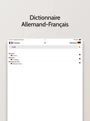 dictionnaire allemand/français iPad Captures Décran 2