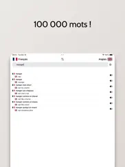 dictionnaire anglais-français iPad Captures Décran 2