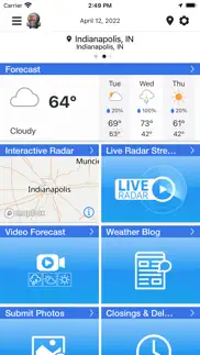 wthr live doppler 13 weather iphone images 2