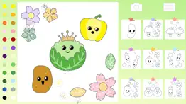 vegetable coloring kid toddler iphone images 1