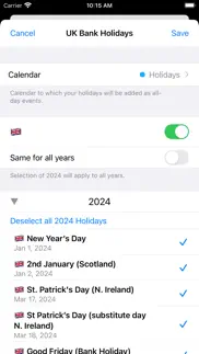 uk holidays 2024 edition iphone resimleri 2