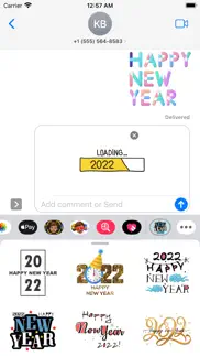 new year 2022 eve stickers iphone images 1