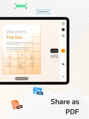 tiny doc: a pdf scanner app iPad Captures Décran 2