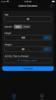 calorie calculator - tdee calc iphone images 3