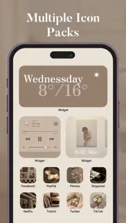 colorful widget- screen theme iphone capturas de pantalla 2