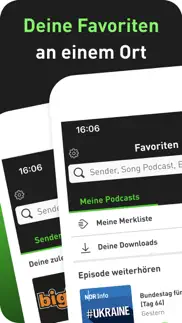 radio.de - radio und podcast iphone bildschirmfoto 4