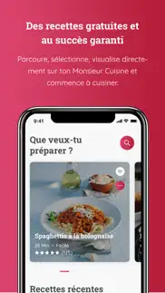 monsieur cuisine app iPhone Captures Décran 2