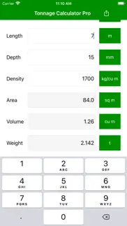 tonnage calculator pro iphone images 2