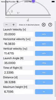 projectile motion calc iphone images 2