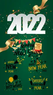 2022 happy new year stickers! iphone images 1