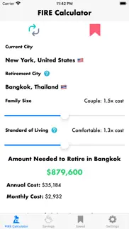 fire retirement calculator iphone images 1