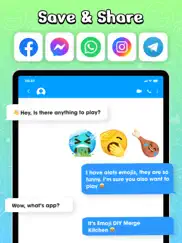 emoji merge kitchen - diy mix ipad capturas de pantalla 4