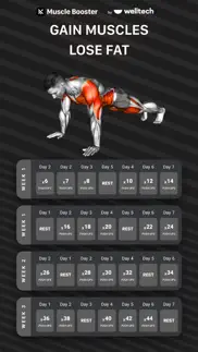 workout planner muscle booster iphone images 1