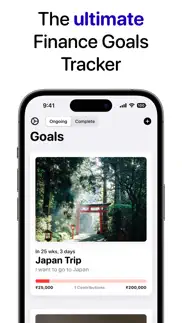 goaley - finance goals tracker iphone images 1