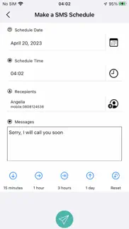auto sms - schedule message iPhone Captures Décran 2