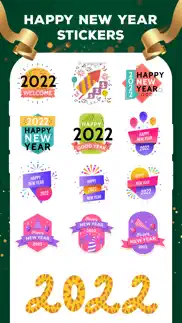 2022 happy new year stickers! iphone images 3