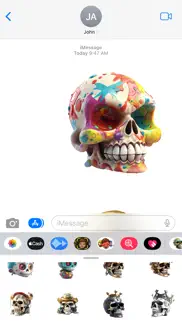 skully sticker pack iphone images 1