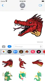 monster dragon stickers iphone images 1