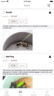 crickets club iPhone Captures Décran 3
