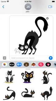 spooky cat stickers iphone images 2
