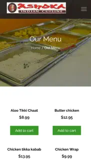 ashoka cuisine iPhone Captures Décran 2