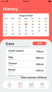 calorie-log iphone images 3