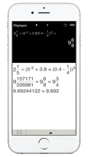 calculatrice de fractions pro iPhone Captures Décran 4