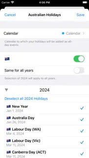 australian holidays 2023 iPhone Captures Décran 2
