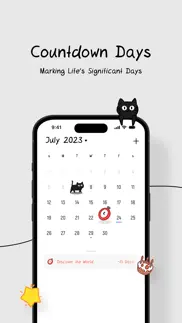cat calendar - with widgets iphone resimleri 3