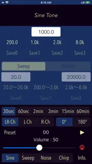 audio tone generator plus iphone capturas de pantalla 1
