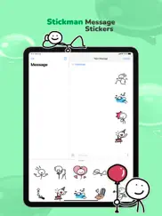 stickman message stickers iPad Captures Décran 3
