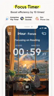 ihour - focus time tracker iphone images 2