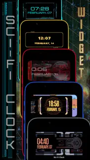 sci-fi clock iphone capturas de pantalla 1