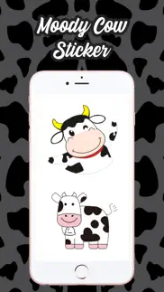 moody cow stickers iphone images 1