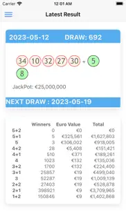 lotterypro for eurojackpot iphone images 1